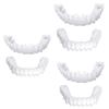 MXRFACTory Dental Prosthesis Instant Veneers Natural Tones Temporary Top Bottom Dentures Cosmetic Dental Comfort Fit Snap on Teeth Whitening For Bad Teeth Broken Teeth Men and Women,3pairs view 1