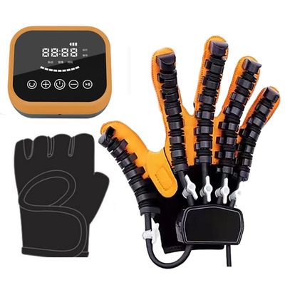 Upgrade Rehabilitation Robot Glove, Stroke Hemiplegia Finger Training Device for Hand Dysfunction Patients, for Hand Function Recovery, Finger Separation Exercise, Lightweight and Portable,LeftL