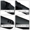 Silicone Razor Case Soft Razor Travel Case Portable Razor Case Razor Protective Case Safety Waterproof Razor Cover Compatible with Most Manual Razor with 2 Cleaning Brushes, Black, 2pcs, Travel view 3