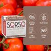 SORSO Smoked Garlic Tomato Paste 2x220g | Vegan, No Added Sugar, Gluten-Free | Natural Italian Recipe | Made in London | Use for Pizza, Pasta, Ketchup, Dip or Soup | 24kcal - 98% Vine Tomatoes view 3