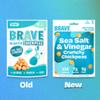BRAVE Roasted Chickpeas: Healthy Snack, High Protein, Low Calorie - Salt & Vinegar (6 x 115g Packs) view 4
