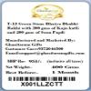 Ghasitaram Gifts Rakhis Online - Rakhi for Brother-T-12 Green Stone Bhaiya Bhabhi Rakhi with 200 GMS of Kaju katli and 200 GMS of Soan Papdi view 3
