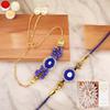 Ghasitaram Gifts Rakhis Online - Rakhi for Brother-KB-7 Bhaiya Bhabhi Rakhi with 400 GMS of Kaju katli view 1
