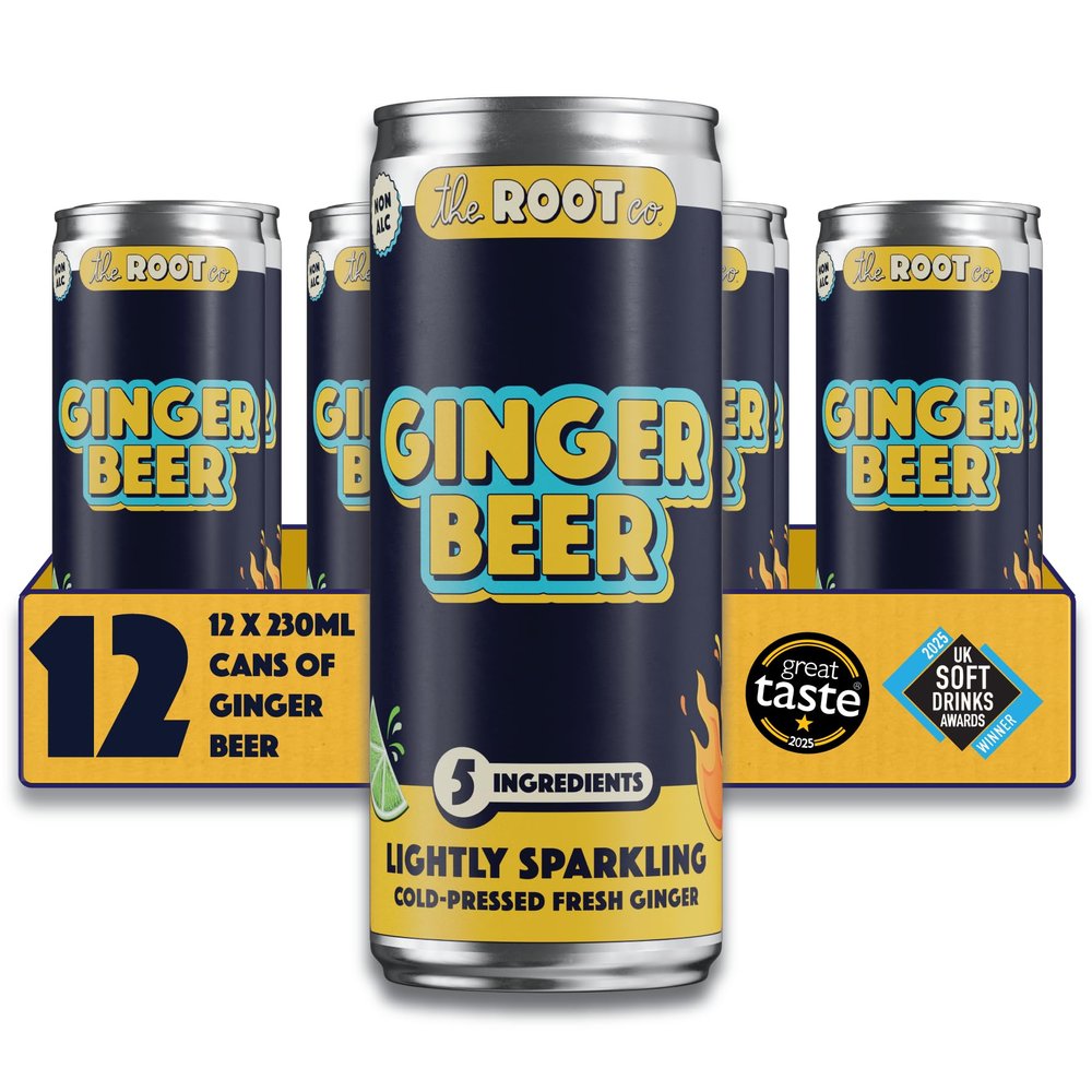 The Root Co. Original Ginger Beer - 12 x 230ml Natural & Fiery
