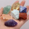 Kigauru Natural crystal rough 20-30mm Natural Semi-precious Stone Crystal Spar Rough Stone Gravel Quartz Mineral Specimen Gemstone Home (Color : Amethyst, Size : 4PCS) view 2