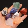 Kigauru Natural crystal rough 20-30mm Natural Semi-precious Stone Crystal Spar Rough Stone Gravel Quartz Mineral Specimen Gemstone Home (Color : Amethyst, Size : 4PCS) view 3