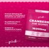 Cranberry Tablets for Urinary Infections 18,000mg | High Strength Cranberry Extract | 240 Vegan Tablets | Supplement for Women & Men | by Pink view 2