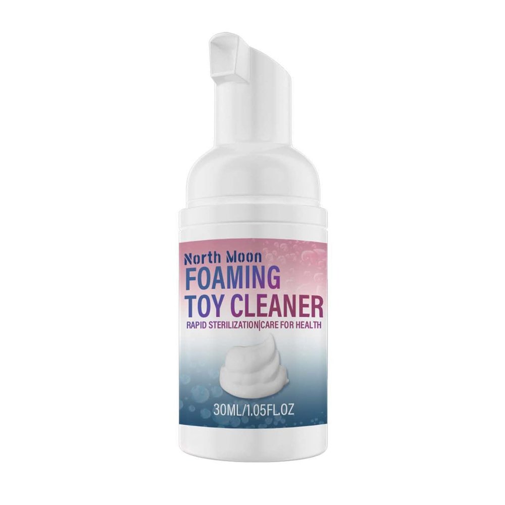 30ml Toy Foaming Cleaner Non-irritating Ingredients Fast Foaming Liquid Foam Type Gentle Silicone Sexy Toy Cleaner for Home