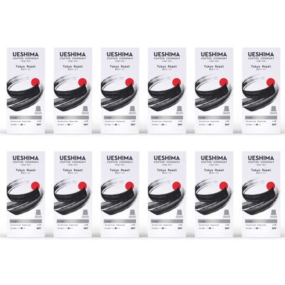 Ueshima Tokyo Roast Coffee Capsules - 12 Packs of 10 Capsules (120 Cups)