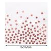 INHEMING 48 pcs Party Napkins,Polka Dot Paper Napkins,White and Rose Gold Napkins,Birthday Party Serviettes, for Daily Use and Party Decoration 33x33cm view 2