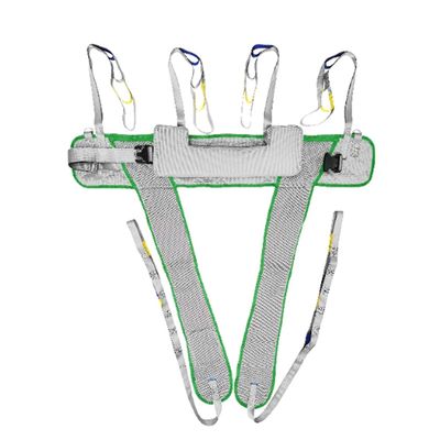 Full Body Breathable Patient Lift Sling, Standing Walking Aids Strap Belt Walking Trainers Exercise Sling, Aid Rehabilitation Training Equipment, Soft (Green)