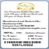 Ghasitaram Gifts Rakhi for Brother Rakhis Online - 612 Premium Rakhi Bracelet with 200 GMS of Besan Barfi and 200 GMS of Kaju Katli view 3