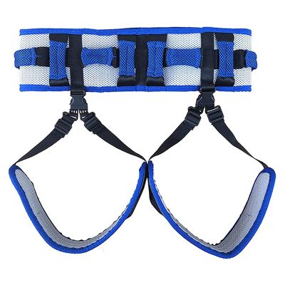 Transfer Belt Cover Belt/Sling Nursing Belt Walking Gait Belt with Leg Loops for Patient Waking Training/Recovering Nursing Safety Assist (Blue)