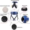 Transfer Belt Cover Belt/Sling Nursing Belt Walking Gait Belt with Leg Loops for Patient Waking Training/Recovering Nursing Safety Assist (Blue) view 3