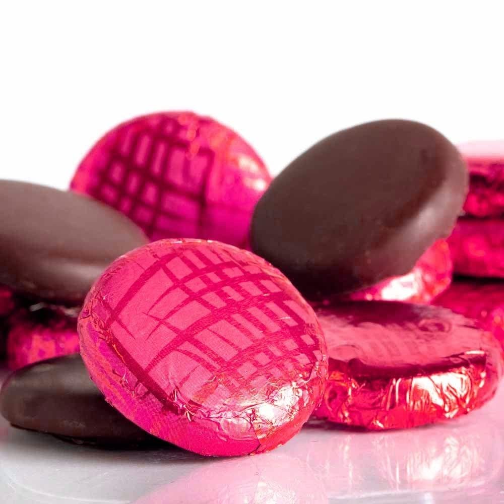Whitakers Dark Chocolate Creams - Pink Foiled Fondant Cremes (Pink Gin, 1200g)