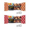 KIND Bar Minis, Peanut Butter Dark Chocolate & Dark Chocolate Cherry Cashew, Variety Pack, Gluten Free, 100 Calories, Low Sugar, Pack of 80 view 2