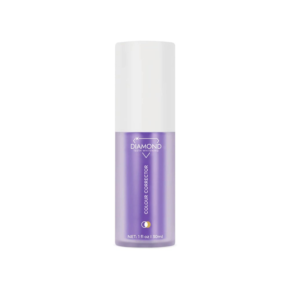 Diamond Teeth Whitening Purple Toothpaste, Teeth Stain Removal, 30ml, Mint Flavour, 1 Count