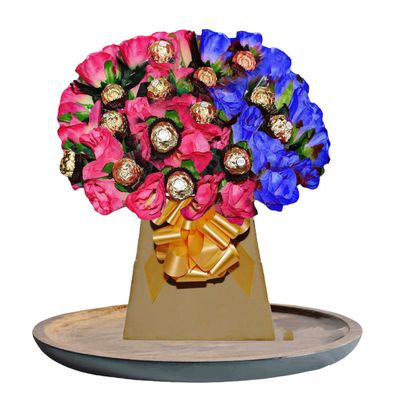 Chocolate Gift Box Hamper Ferero Lind lindr Bouquet Birthday Present Sweets Candy galore tree explosion (Large)