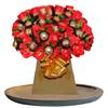 Chocolate gift box Ferrero Rochr Lind Lindor Cadbury Hamper bouquet flowers roses red Pink purple view 1
