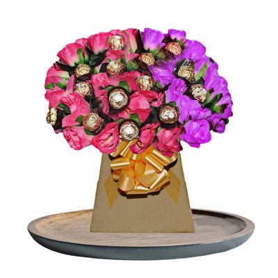 Chocolate Gift Box Hamper Ferrer Rocher Lindor Bouquet Birthday Present Cadbury Sweets Candy tree (Medium)