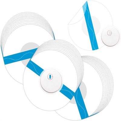 40 Pack Freestyle Libre 3 Sensor Covers, LiangMai Freestyle Libre Adhesive Patches, Waterproof, Self-Adhesive & Transparent Without Glue in The Center 14 Days Long Stay CGM Overpatch Protection