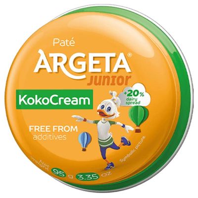 ARGETA Premium Exquisite Kokocream Pate 14 cans of Excellent and Delicious Pate Natural Aroma Flavor 1330 Grams (95 Grams per jar x 14) - Argeta