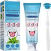 Tongue Cleaning Scraper Brush Kit, Tongue Cleaning Gel Oral Care Removes Oral Odor Fresh Breath Tongue Coating Cleaning Bad Breath for Adults, 50g (3pcs) view 1