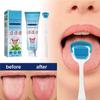 Tongue Cleaning Scraper Brush Kit, Tongue Cleaning Gel Oral Care Removes Oral Odor Fresh Breath Tongue Coating Cleaning Bad Breath for Adults, 50g (3pcs) view 2