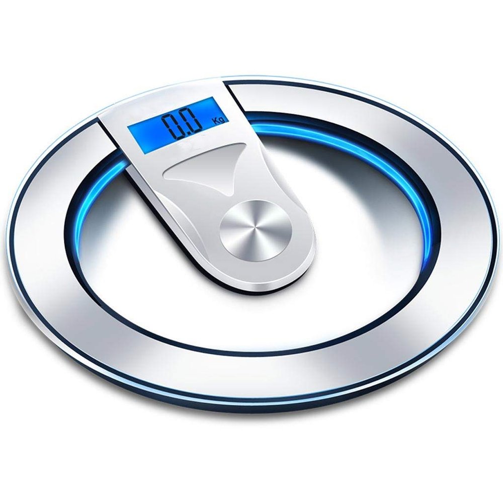 Weighing Scale Electronic Scales Weight Scales Precision Household Electronic Scales Small Scales Weight Scales Unisex-Waage Scale (Color : Silver)