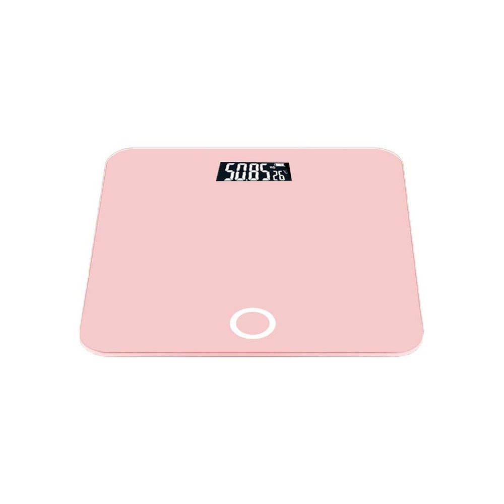 YYDS Weighing Scale Bathroom Scales Weighing Scales Household Healthy Body Scales Precision Adult Weight Scales Bathroom Scales Scale (Color : Pink)