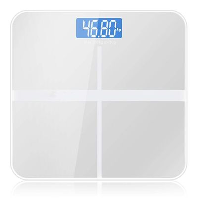 YYDS Weighing Scale Bathroom Scales Accurate Bathroom Body Scale Smart Electronic Health Balance Toughened Glass LCD Bathroom Scales Scale (Color : Sliver)