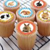 24 edible RAbbit Rabbits Bunnies kids childrens party decorations style cake decorations Iced Icing CupCake Toppers view 2
