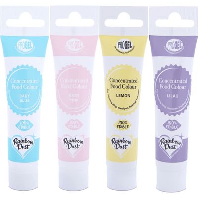 Rainbow Dust ProGel Food Colouring - Pastel Unicorn Set (4 Colours)