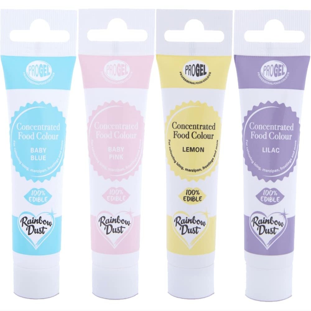 Rainbow Dust ProGel Food Colouring - Pastel Unicorn Set (4 Colours)