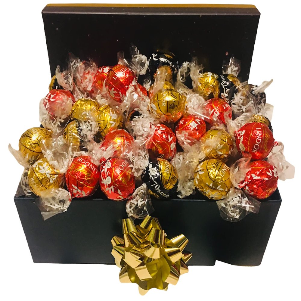 Chocolate Gift Box Hamper Ferrer Rocher Lind lindor Birthday Present Bouquet Lindor Hamper Birthday (Medium)