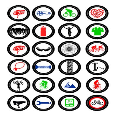 24 edible PRE CUT framed cycling cyclist kids childrens party decorations Wafer Paper Cupcake Topper Cake