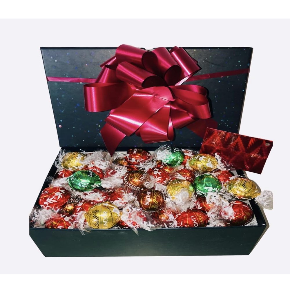 Chocolate Gift Box Hamper Ferrer Rocher Lindor Birthday Present Bouquet Lindor Hamper Birthday Basket (Small)