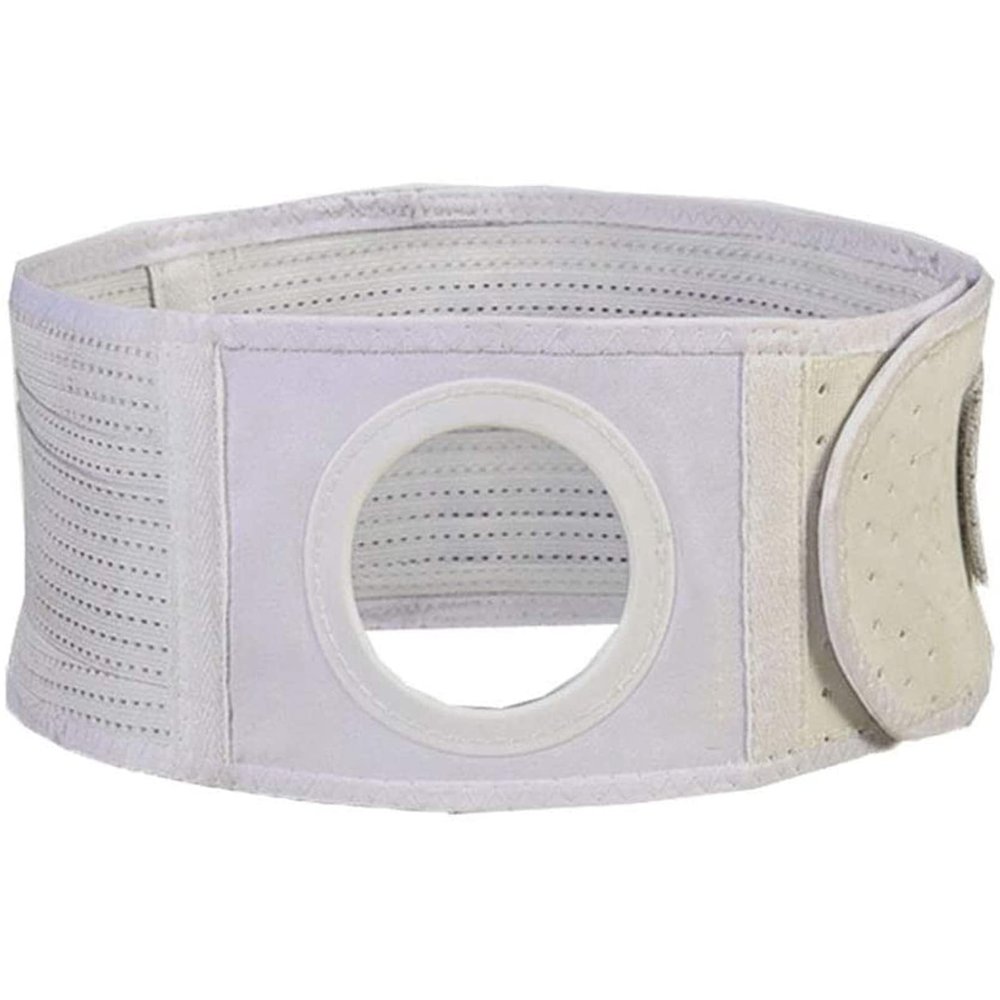 HSRG Stoma Support Ostomy Hernia Belt, Fast Relief for Epigastric, Navel and Ventral Hernias, for Post-Operative Care, for Colostomy Bag Abdominal Binder with Stoma Opening