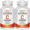 Liposomal Vitamin C Capsules 2000MG (2 Pack) - High Strength Gluten Free & Ascorbic Acid - Immune Support Antioxidant Supplement - Non-GMO view 1