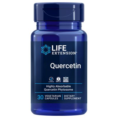 Life Extension, Bio Quercetin, 10mg, with Phosphatidylcholine, 30 Vegan Capsules, Gluten-Free, Vegetarian, SOYA-Free, Non-GMO