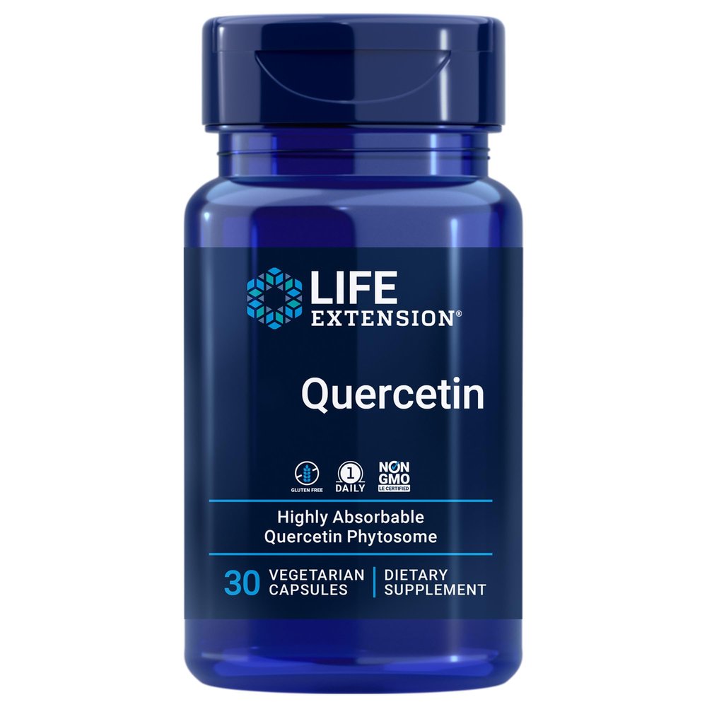Life Extension, Bio Quercetin, 10mg, with Phosphatidylcholine, 30 Vegan Capsules, Gluten-Free, Vegetarian, SOYA-Free, Non-GMO