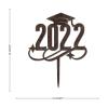 2022 Graduation Cake Toppers Wood For Congrats Graduation Decor Cake Toppers Graduation Hat Grad Gifts For Boy/Girl view 4