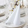 LEKOCH 100 PCS White Luxury Large Disposable Paper Napkins, Linen Feel Wedding Napkins, 40 * 40 Christmas Napkins, White -100 pcs view 3