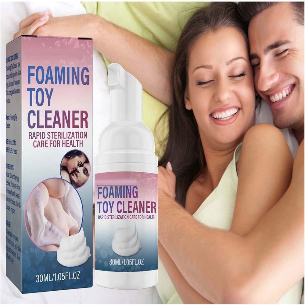 All Natural Formula Foaming Adult Toy Cleaner, 30ml (2pcs)