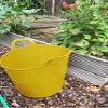 26L Flexi Tub Plastic Bucket Water Storage Versatile and Robust Multipurpose Flexible Container Feeder Bucket, Tub Trugs- MADE IN UK- (Set of 3, Yellow) view 4