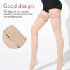 23 to 32mmHg Compression Stockings, L to XXL Optional Open Toe Thigh High Graduated Compression Sock for Man and Woman Daily Sport and Sitting, Spider Veins Socking for Edema Tired Relieving(L) view 4
