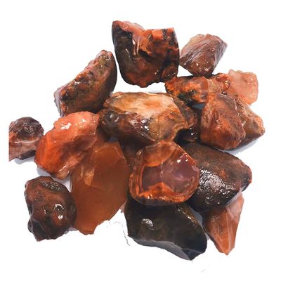 Kigauru Natural crystal rough Natural Red Agate Stone Fish Tank Decoration Material of Agate Chalcedony Body Heathy Raw Gemstone Specimen Collection Gift (Color : 100g, Size : 1.5-4cm)