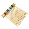 10/20/40PCS Children's Colorful Toothbrush Bamboo Tooth Brush Set Soft Bristle Charcoal Bamboo Toothbrushes Oral Care (40PCS) view 1