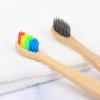 10/20/40PCS Children's Colorful Toothbrush Bamboo Tooth Brush Set Soft Bristle Charcoal Bamboo Toothbrushes Oral Care (40PCS) view 4