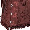 HNGHOU Women's Plus Size Corset Bustier Lace Up Overbust Bustier Lingerie Bodyshaper Tops, Brown, S view 4